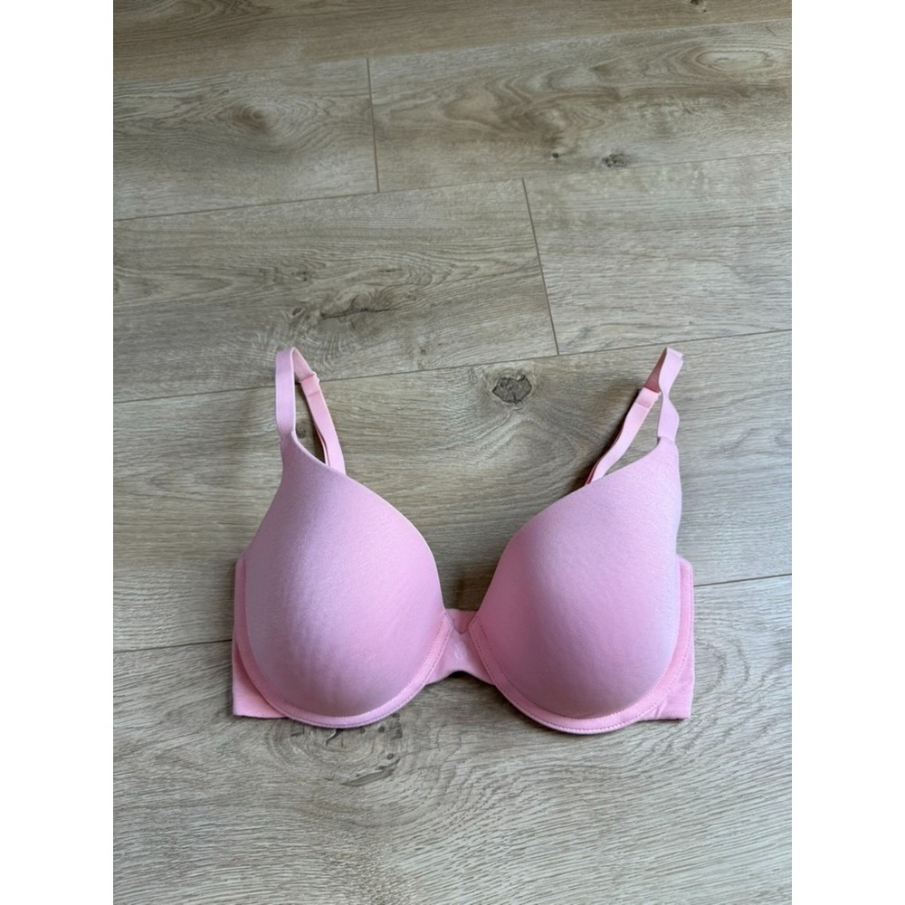 EUC Victorias Secret uplift semi demi pink bra size 32DD